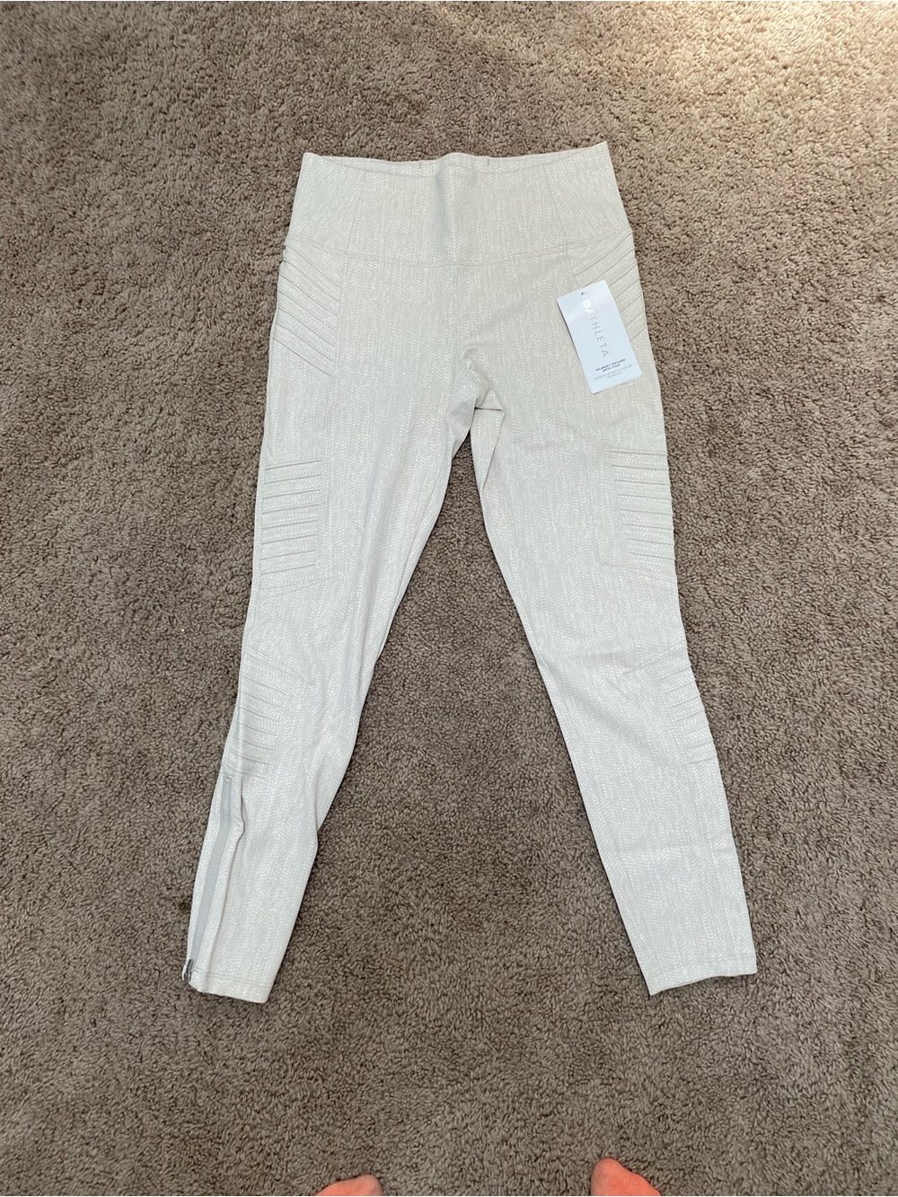 Athleta Delancey Textured Moto Tight size Medium